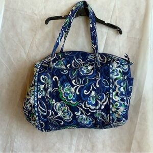 Vera Bradley Blue and Green Patterned Travel Bag